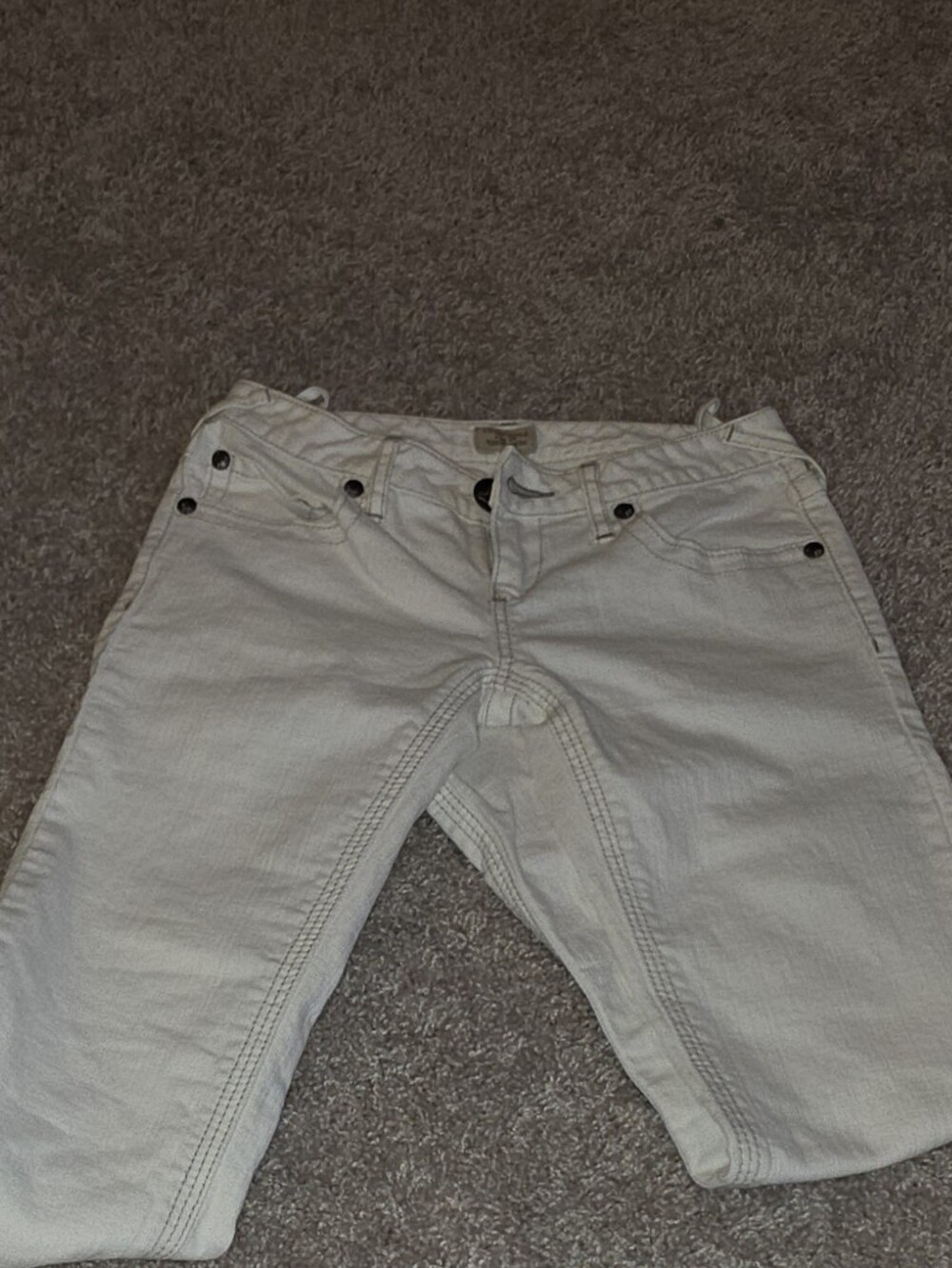 Free People Off-White/Cream Jeans